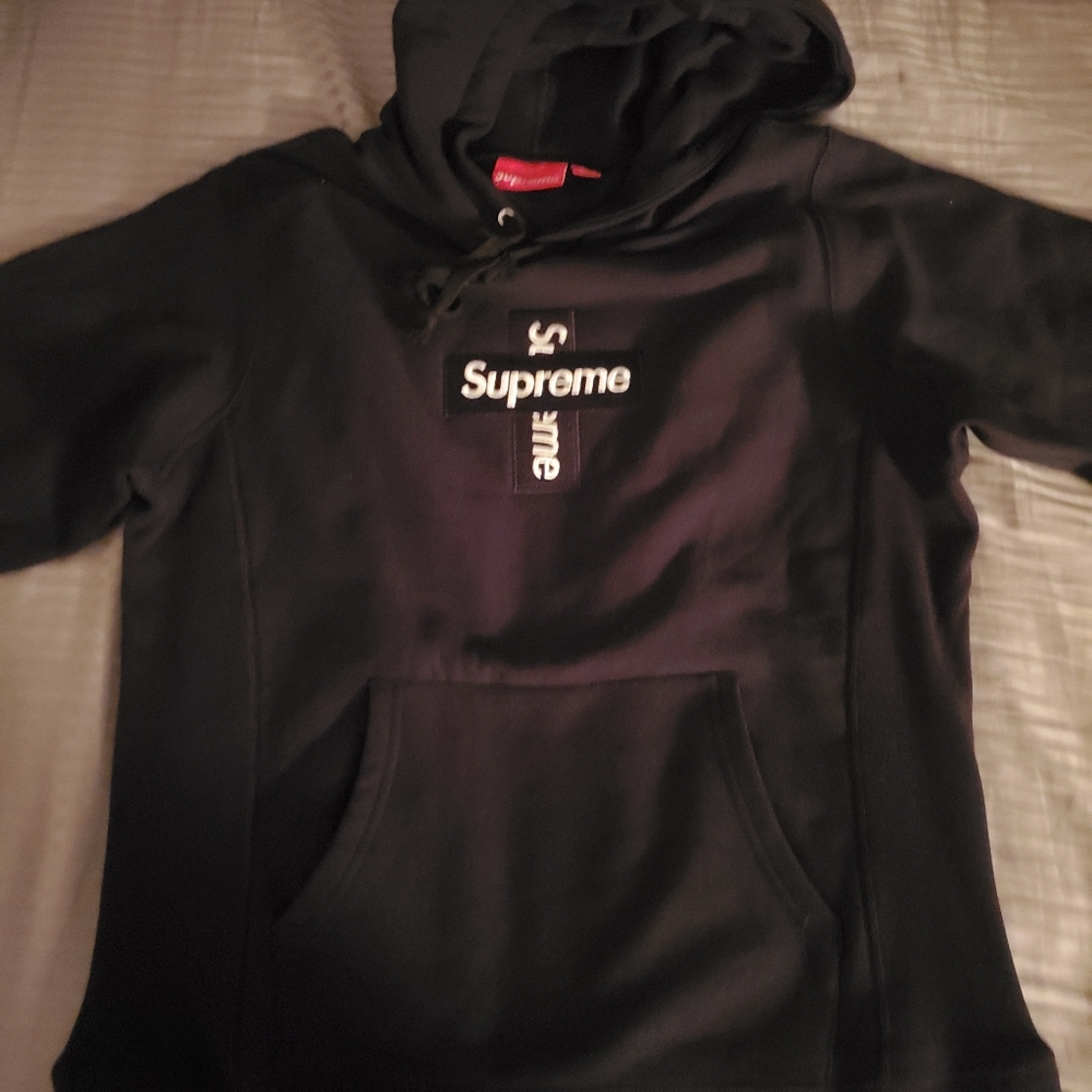 Supreme cross box logo hoodie